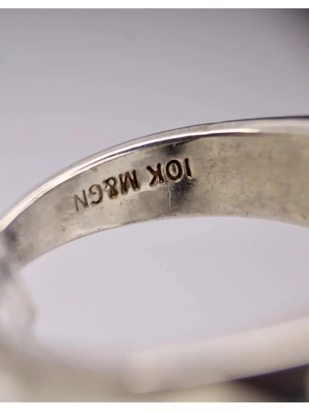 Two-Tone Sterling Silver and 10k Gold Diamond Ring